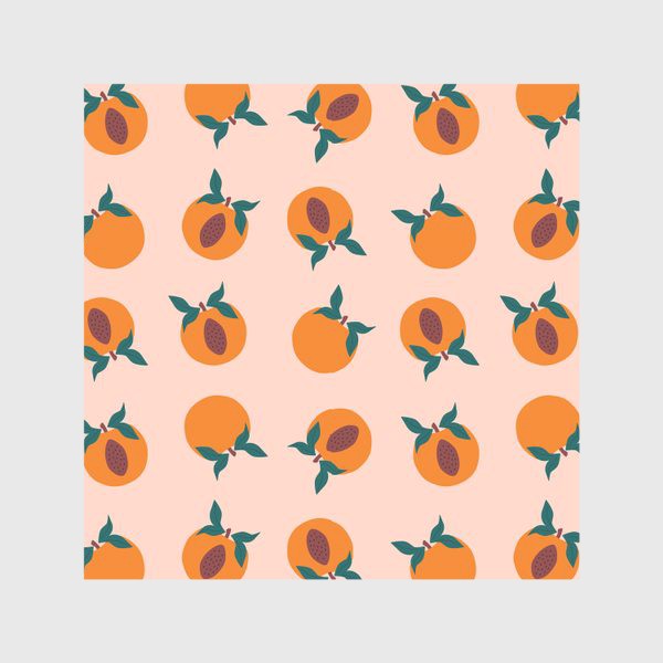 Скатерть «Персики с листочками»