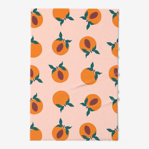 Полотенце «Персики с листочками»