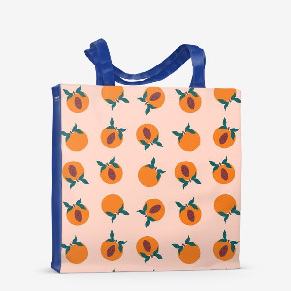 Сумка-шоппер «Персики с листочками»