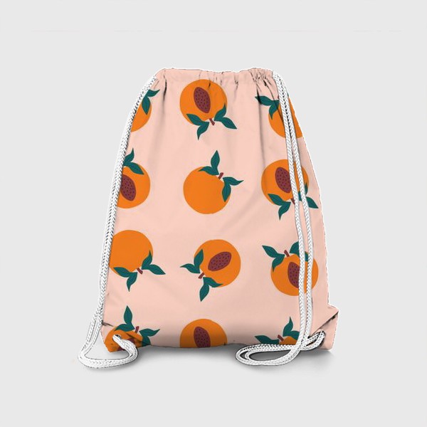 Рюкзак «Персики с листочками»