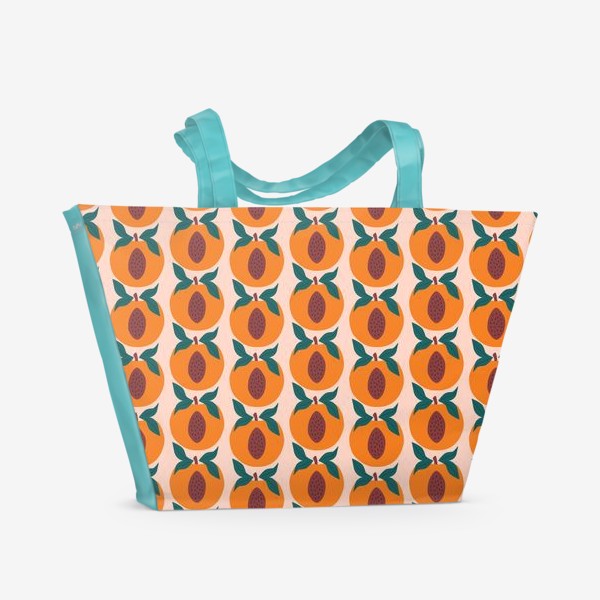 Пляжная сумка «Половинки персика»