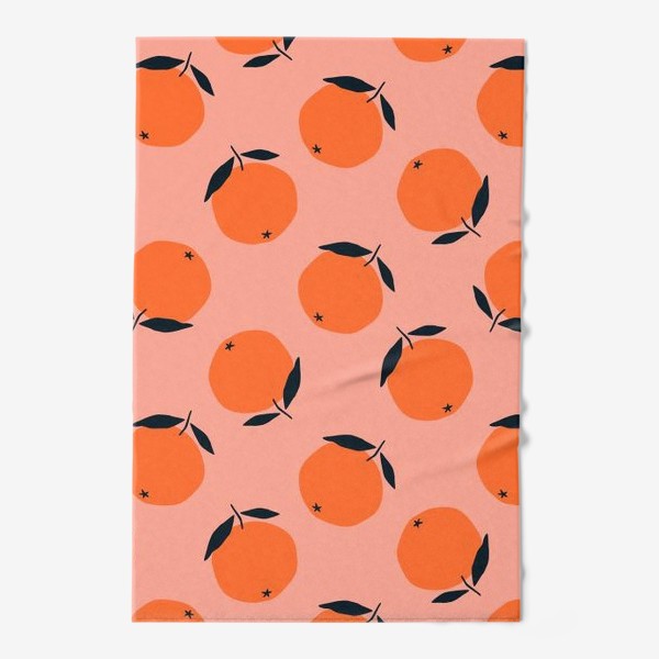 Полотенце «Апельсины с листочками»