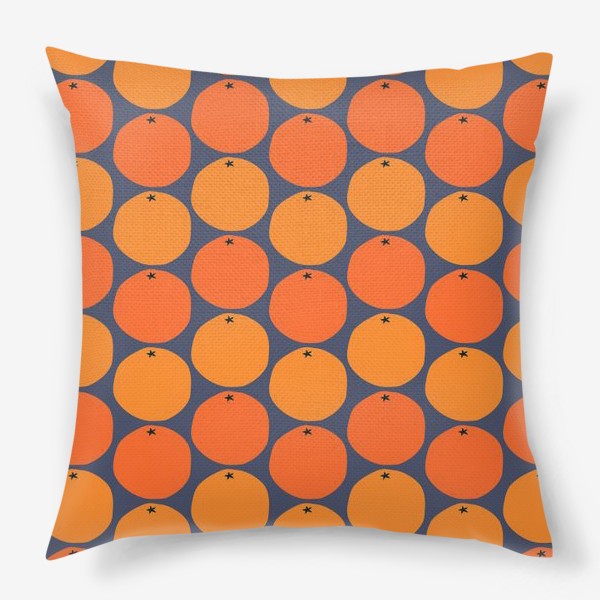 Подушка «Абстрактные апельсины»