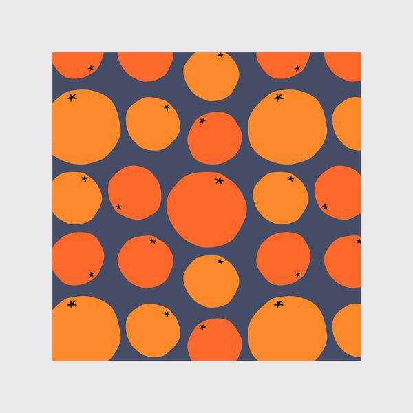 Шторы «Сочные абстрактные апельсины»