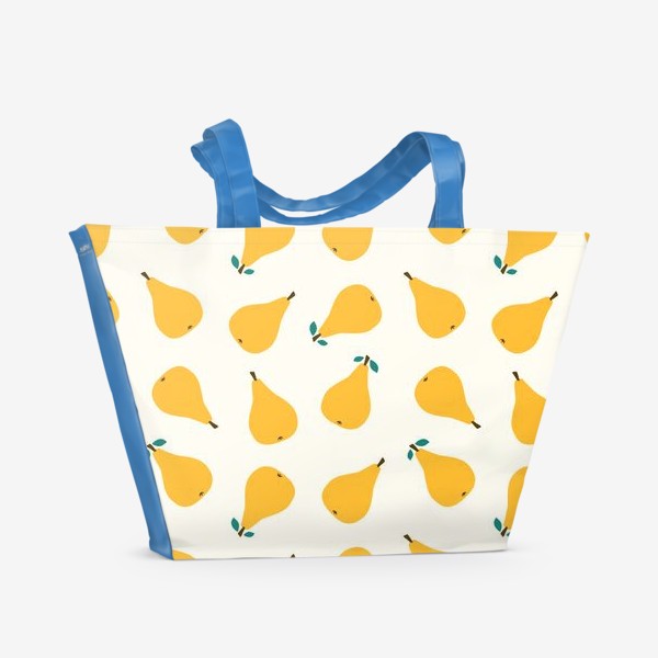 Пляжная сумка «Спелые желтые груши»