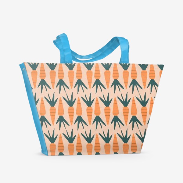 Пляжная сумка &laquo;Абстрактная осенняя морковка&raquo;