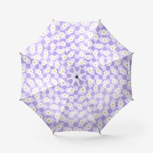 Зонт «Яркий паттерн в стиле 2000-х с цветами»