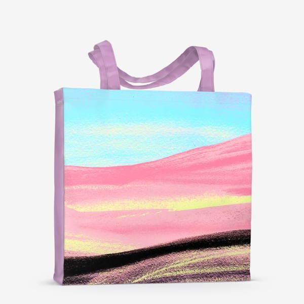 Сумка-шоппер «Пейзаж розовое небо»