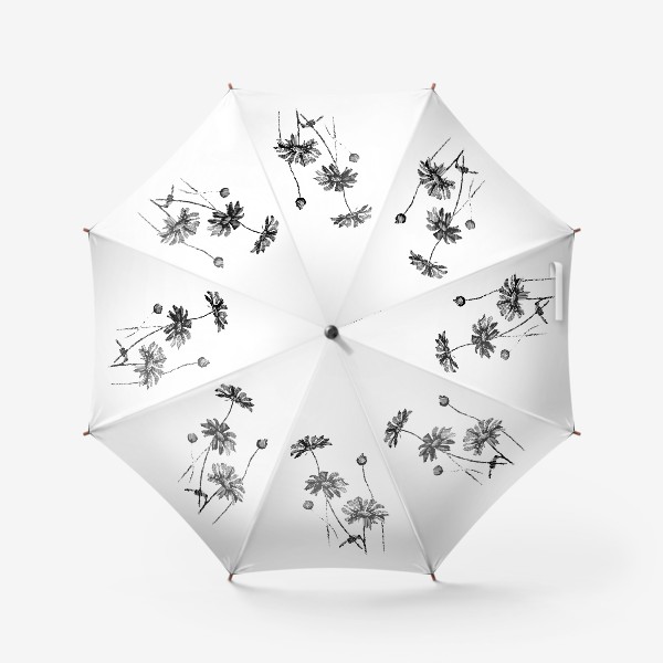 Зонт «Силуэт ромашки»