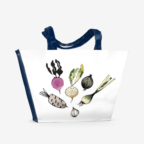 Пляжная сумка «Овощная дружба»