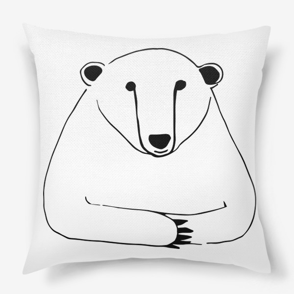 Подушка «Медведь за столом»