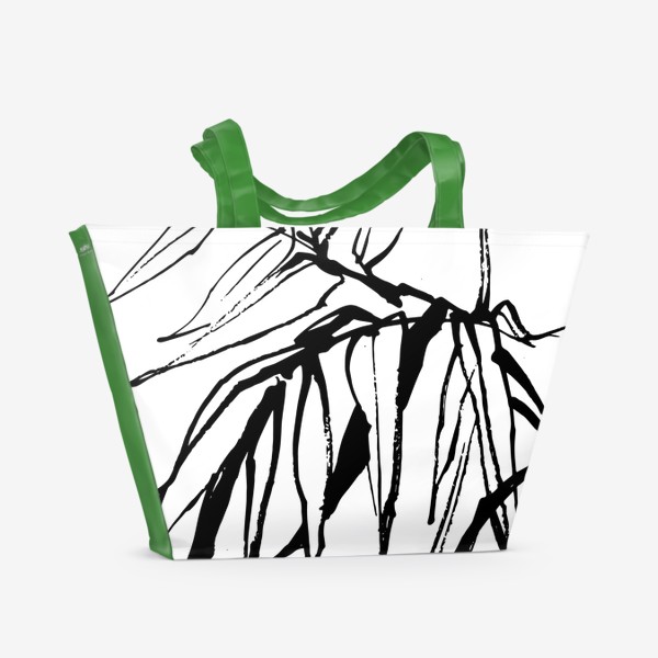 Пляжная сумка «Листья и травы»