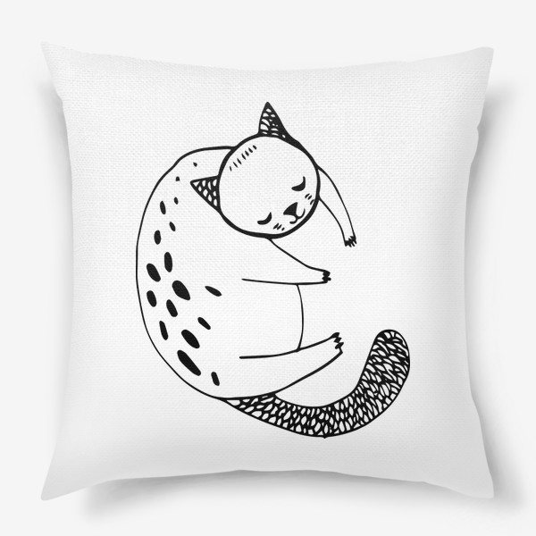 Подушка «Спящий котенок»