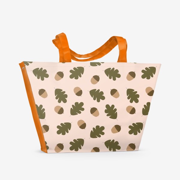 Пляжная сумка «Желуди и дубовый листочек»