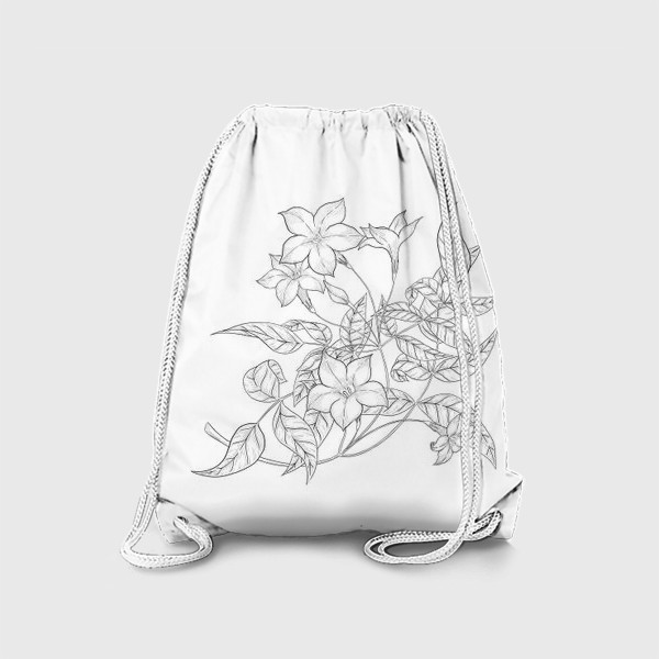 Рюкзак «Цветок жасмина. Графика»