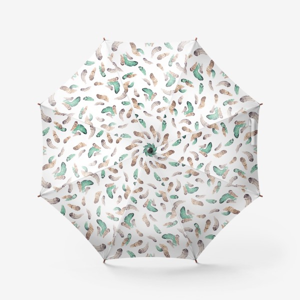 Зонт «Паттерн перья с узорами»
