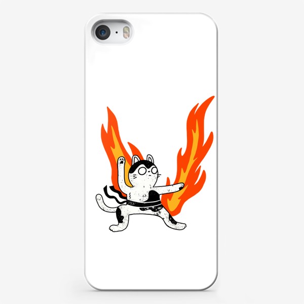 Чехол iPhone «Огненный боец!»