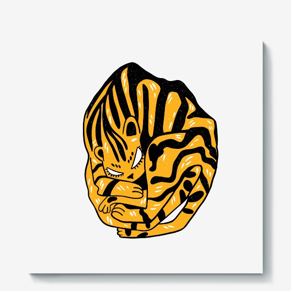 Холст «Спящий тигр»