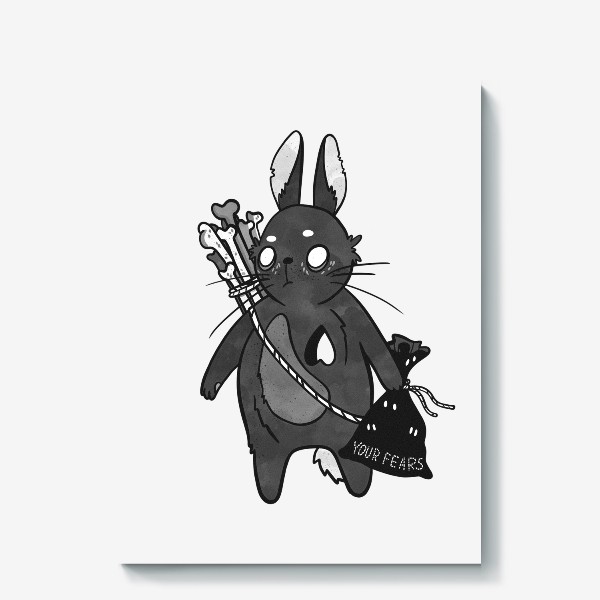 Холст «Бесстрашный Кролик!»