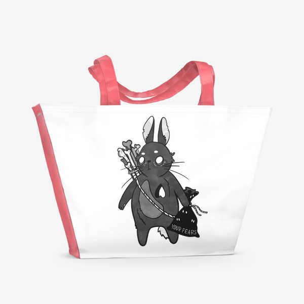 Пляжная сумка «Бесстрашный Кролик!»