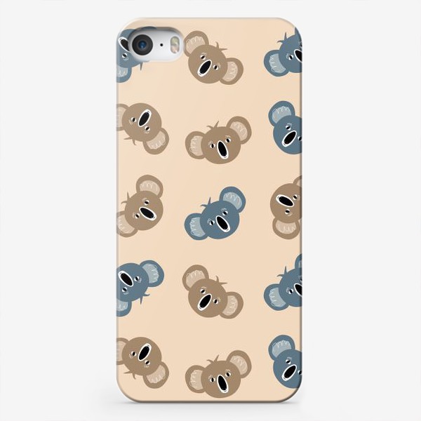 Чехол iPhone «Милая коала паттерн»