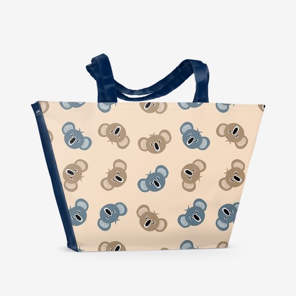 Пляжная сумка «Милая коала паттерн»