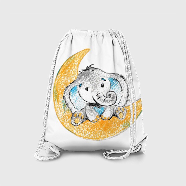 Рюкзак «Милый слон на луне»