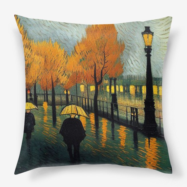 Подушка «Осенний Париж»