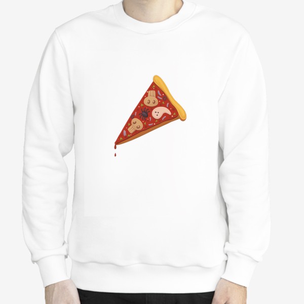 Свитшот «Пицца на хэллоуин»