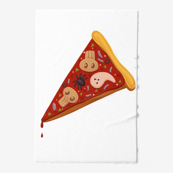 Полотенце «Пицца на хэллоуин»