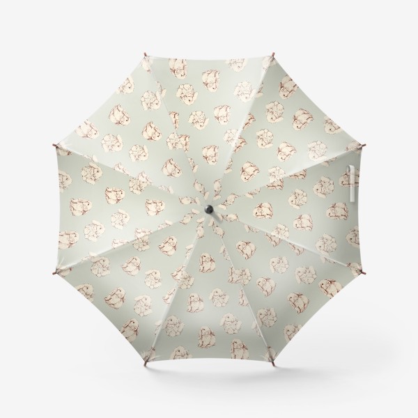 Зонт «Паттерн кролики олдскул»