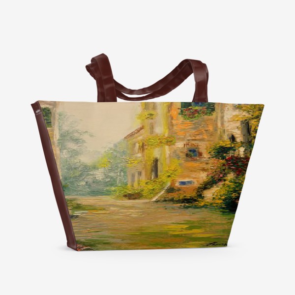 Пляжная сумка «Старая улочка  Прованса»