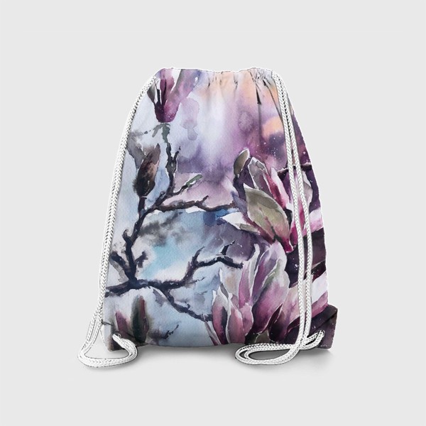 Рюкзак «Акварельные цветы Магнолия»