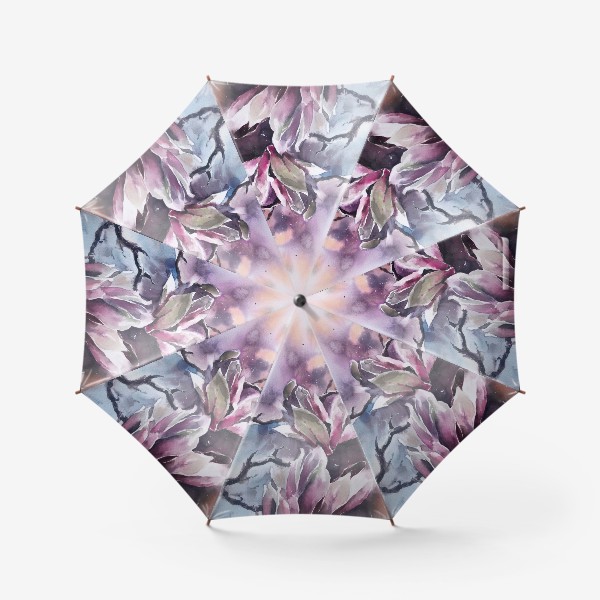 Зонт «Акварельные цветы Магнолия»
