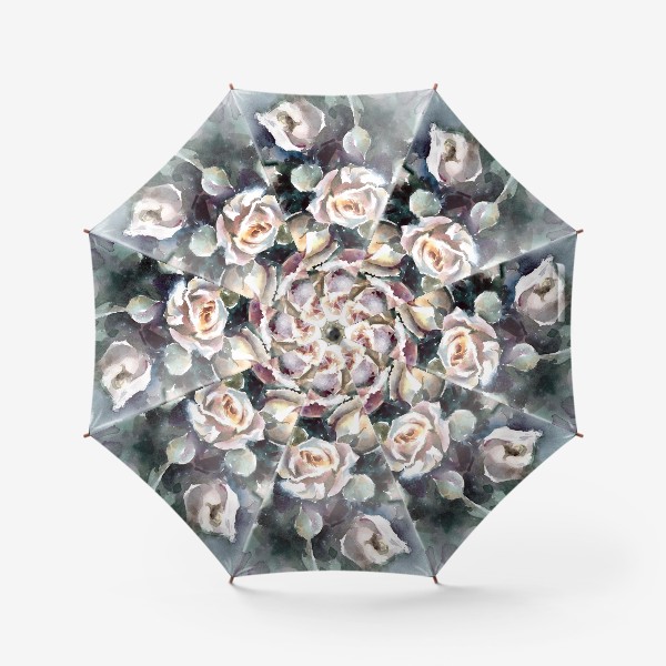 Зонт «Акварельный скетч Розы»