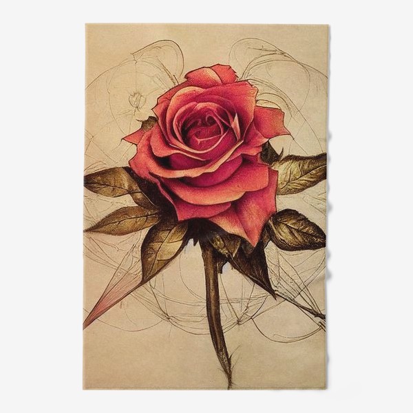 Полотенце «Винтажная роза»