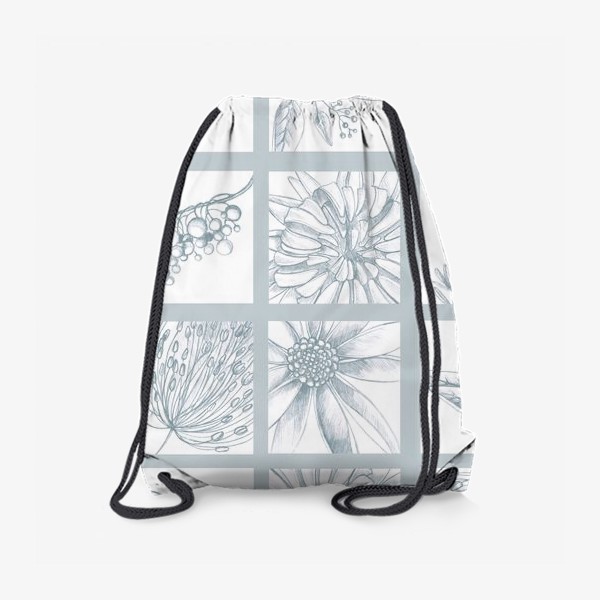 Рюкзак «Цветы геометрия»