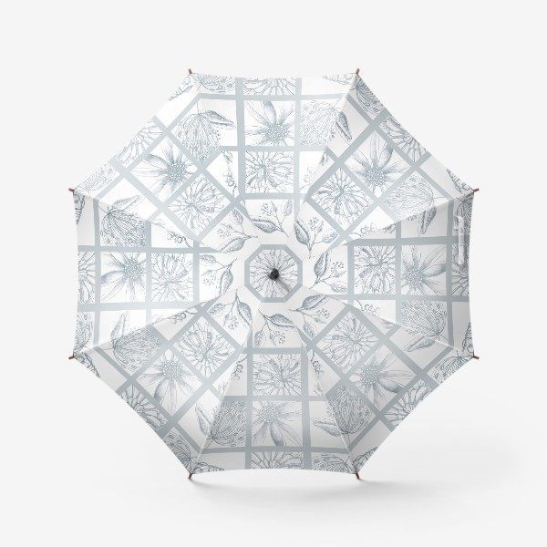 Зонт «Цветы геометрия»
