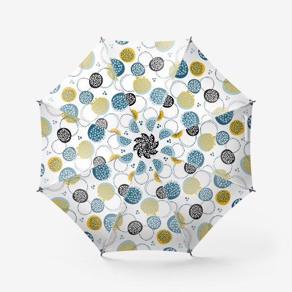 Зонт «Абстрактные круги.Бесшовный современный паттерн с кругами.»