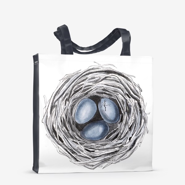 Сумка-шоппер &laquo;Птичье гнездо с яйцами&raquo;
