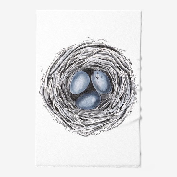 Полотенце «Птичье гнездо с яйцами»