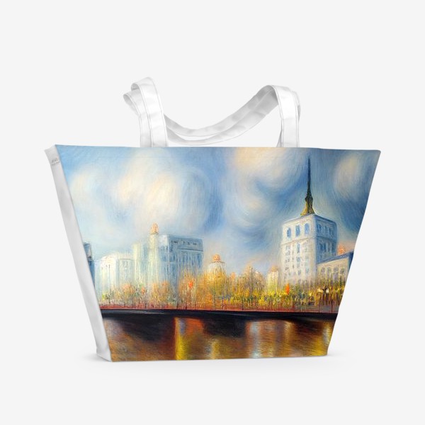 Пляжная сумка «Город отражений»