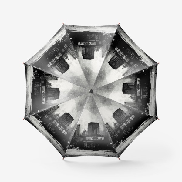 Зонт «Черно-белый город»