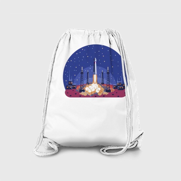 Рюкзак «Взлет ракеты в космос»