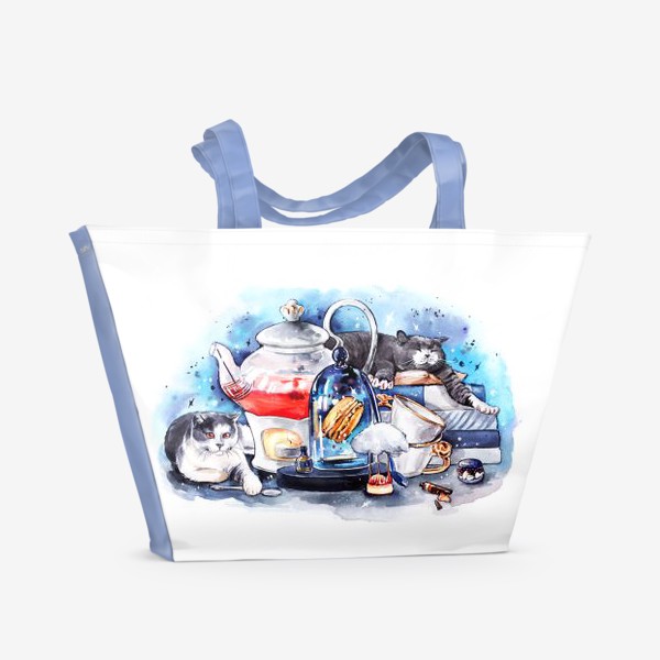 Пляжная сумка «кошачьи посиделки»