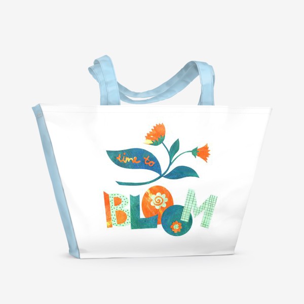 Пляжная сумка «time to bloom»