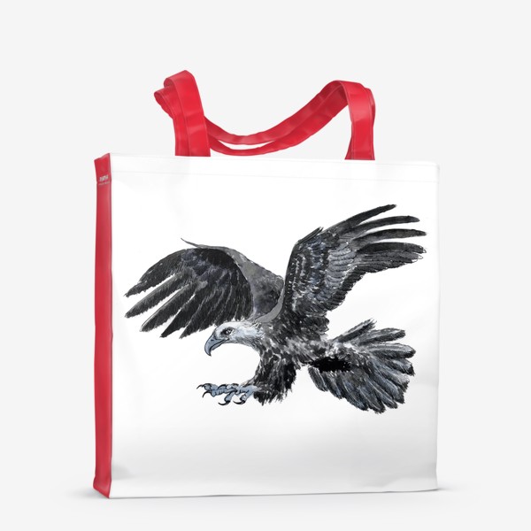 Сумка-шоппер «летящий орел птица»