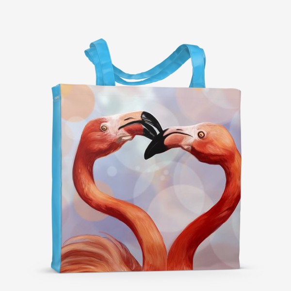 Сумка-шоппер «влюбленные фламинго»