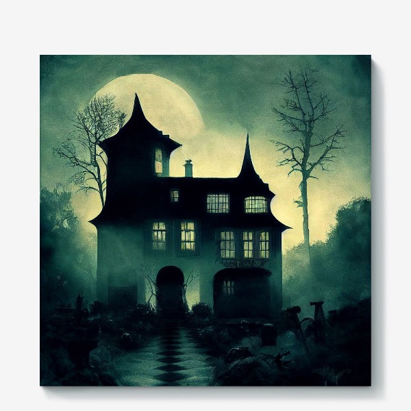 Холст «Дом с привидениями»