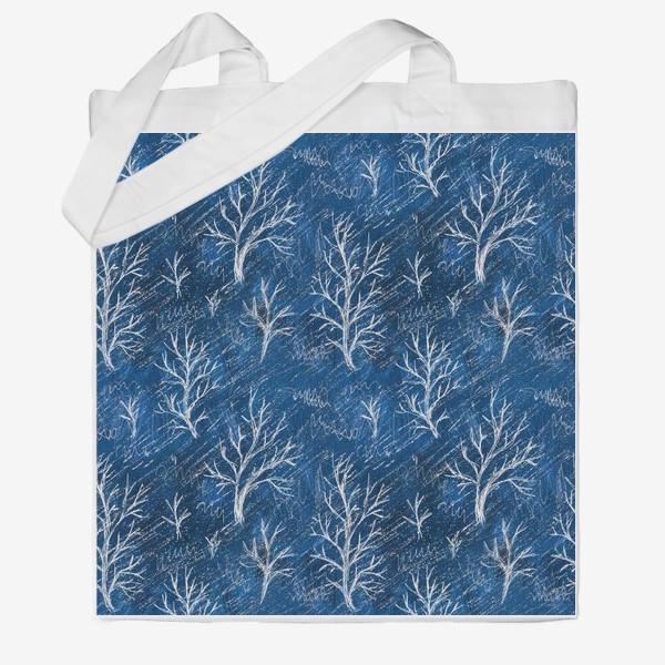 Сумка хб «Зимние деревья в снегу»